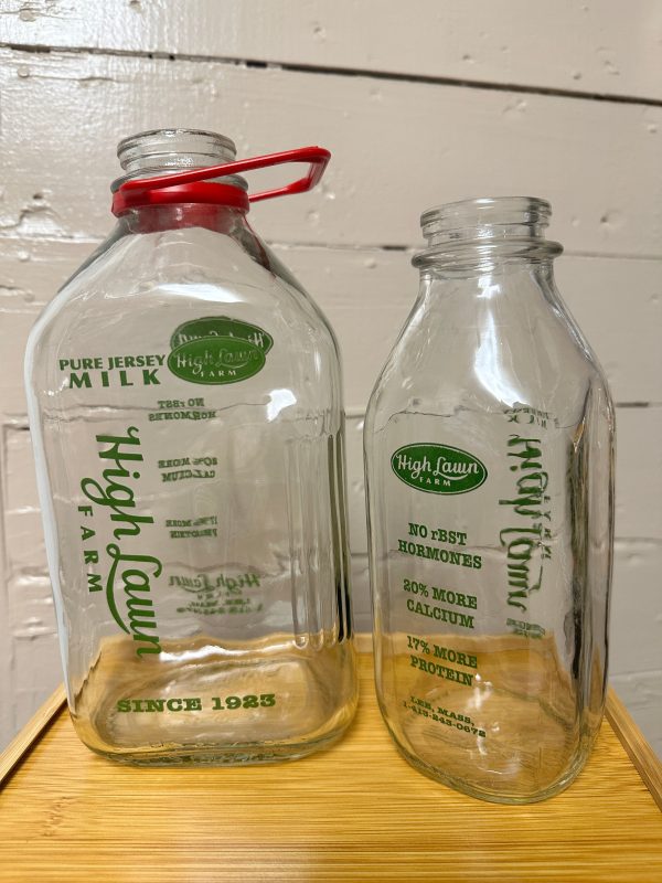 High Lawn Farm Glass Milk Bottle Online now