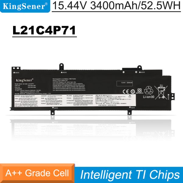 Laptop Battery For Lenovo L21L4P71 SB10W51964 5B10W51863 52.5WH 15.44V For Cheap