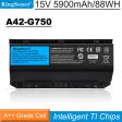 KingSener 15V 88WH A42-G750 Laptop Battery for ASUS ROG G750 G750J G750JH G750JM G750JS G750JW G750JX G750JZ Series 5900mAh Supply