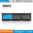 Kingsener 69KF2 Laptop Battery Replacement For Dell XPS 15 9500 P91F P91F001 M15 R3 R4 P87F P87F002 M17 R3 R4 P45E P45E001 P45E002 G7 15 7500 Precision 5550 Series Discount