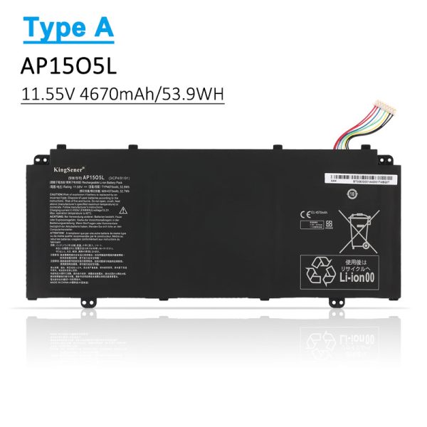 Replacement Battery for Acer S13 S5-371 Series 53.9WH 11.55V For Sale