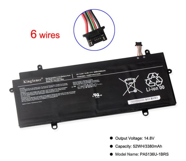 Kingsener 14.8V 52WH PA5136U-1BRS Laptop Battery for Toshiba Portege Z30 Z30-A Z30-A12U Z30-AK04S Z30-A1301 Z30-B K10M Z30-C For Discount