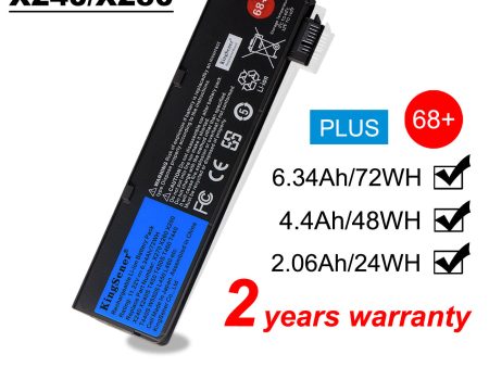 US Warehouse KingSener X240 Battery for Lenovo Thinkpad X270 X260 X250 T470P K2450 45N1738 68+ (Only Ship To US) on Sale