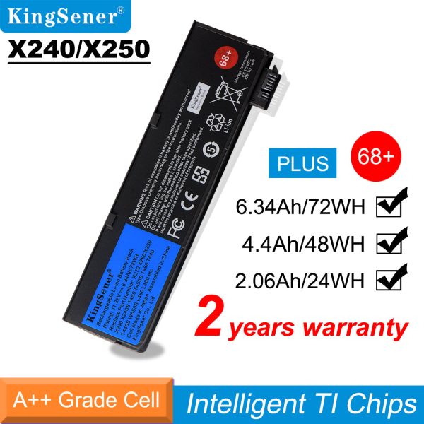 US Warehouse KingSener X240 Battery for Lenovo Thinkpad X270 X260 X250 T470P K2450 45N1738 68+ (Only Ship To US) on Sale