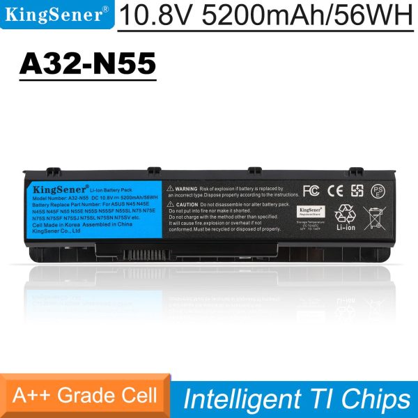 French warehouse KingSener A32-N55 10.8V 56WH Laptop Battery For ASUS N45 N45SF N55E N75S N45E N45SJ N55S N75SF N45F N45SL N55SF N75SJ N45J Hot on Sale