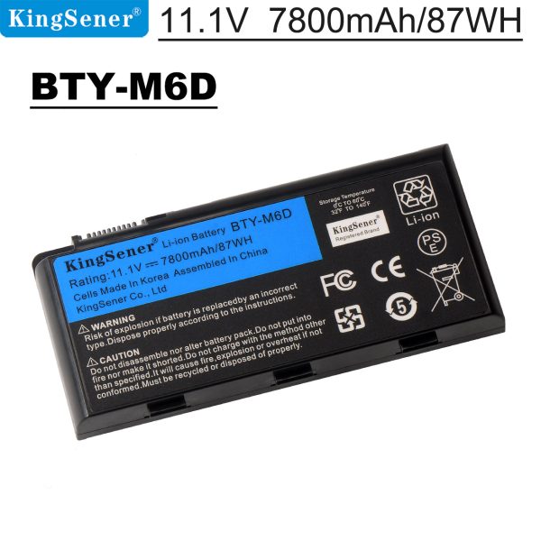 French warehouse Kingsener BTY-M6D Laptop Battery for MSI GT60 GT70 GX780R GX680 GX780 GT780R GT660R GT663R GX660 GT680R GT783R 9CELLS on Sale