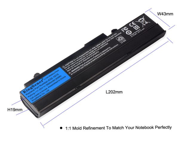 Kingsener A32-1015 Laptop Battery for ASUS Eee PC 1015 1015P 1015PE 1015PW 1215N 1016  1016P 1215 A31-1015 11.25V 5600mAh For Discount