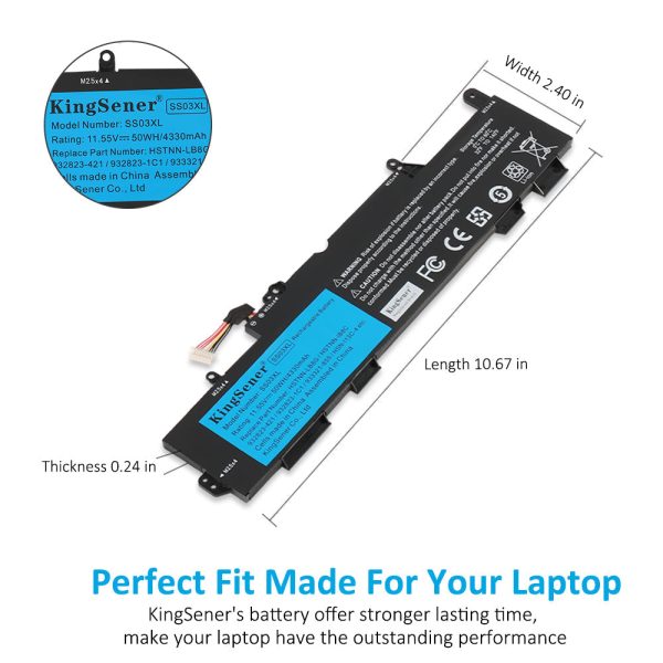 Kingsener SS03XL Laptop Battery for Hp EliteBook 730 735 740 846 G5 745 G6 ZBook 14U G5 G6 Series 932823-421 933321-852 HSN-I13C-4 Online Sale