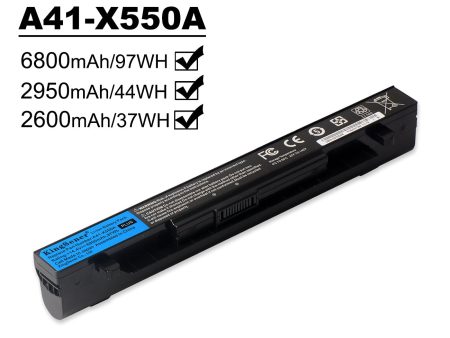 Kingsener A41-X550A 2950mAh laptop battery for asus x550C x452e x450l x550 a450 a550 f450 r409 r510 x450 f550 f552 k450 k550 p450 Online