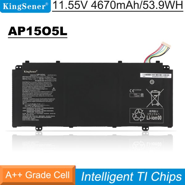 Replacement Battery for Acer S13 S5-371 Series 53.9WH 11.55V For Sale