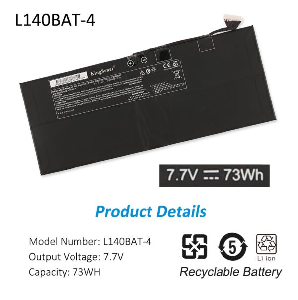 Laptop Battery L140BAT-4 L140BAT-2 For WOOKING Jiasha ST Pro 36WH 7.7V Online