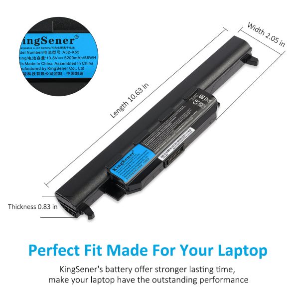 KingSener A32-K55 Notebook Battery for ASUS x45 x45a x45c x45v x45u x55 x55a x55c x55u x55v x75 x75a x75v x75vd u57 u57a u57vd Cheap