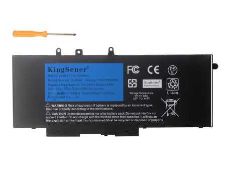 GJKNX KingSener Laptop Battery Replacement For Dell Latitude 5480 5580 5490 5590 For DELL Precision M3520 M3530 GD1JP 7.6V 68WH For Sale