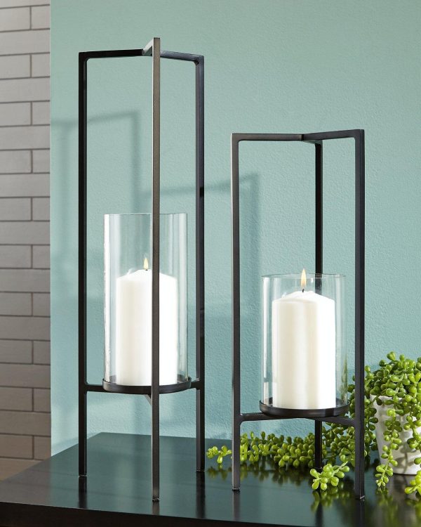 Ginette Candle Holder (Set of 2) For Discount