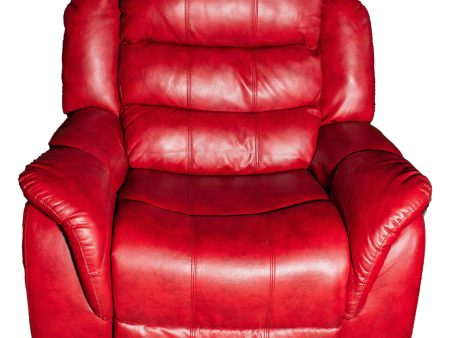 Noble House Oxblood Leather Rocking Recliner on Sale