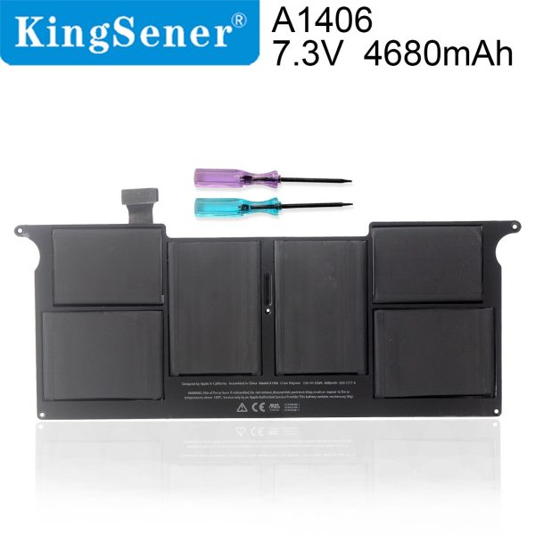 Kingsener A1406 Laptop Battery for Apple MacBook Air 11 inch A1370 Mid 2011 A1465 2012 MC968LL A MC969LL A MD223LL 7.3V 35WH Online now