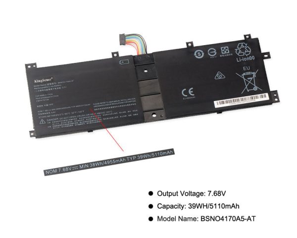 KingSener 7.68V 39WH BSNO4170A5-AT Laptop Battery For Lenovo Miix 520 510 510-12IKB 510-12ISK 520-12IKB LH5B10L67278 5B10L68713 Hot on Sale