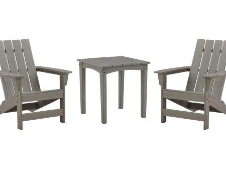 Visola Outdoor Adirondack Chair Set with End Table Cheap