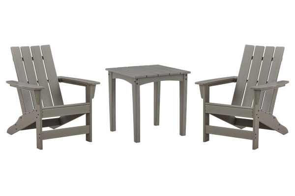 Visola Outdoor Adirondack Chair Set with End Table Cheap