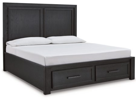 Foyland King Panel Storage Bed Online Hot Sale