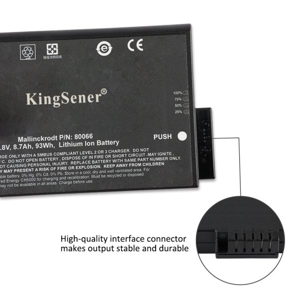 Kingsener 80066 Replacement Battery For GE USM35 Ultrasonic Flaw Detector 10.8V 93WH Online now