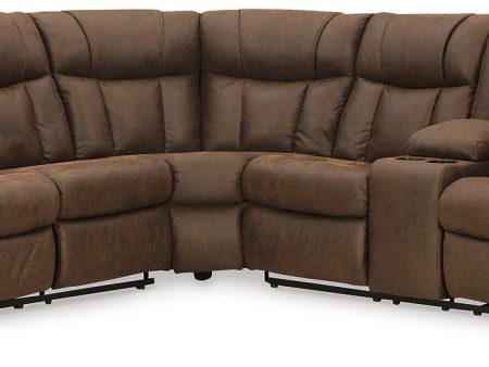 Trail Boys 2-Piece Reclining Sectional Discount