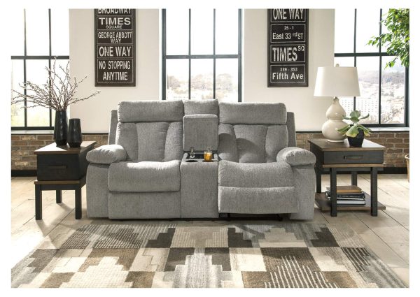 Mitchiner Reclining Loveseat with Console Sale