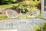 Mandarin Cape Outdoor Table and Chairs (Set of 3) Discount