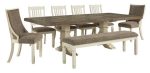 Bolanburg Dining Table with 6 Side Chairs & Bench Sale