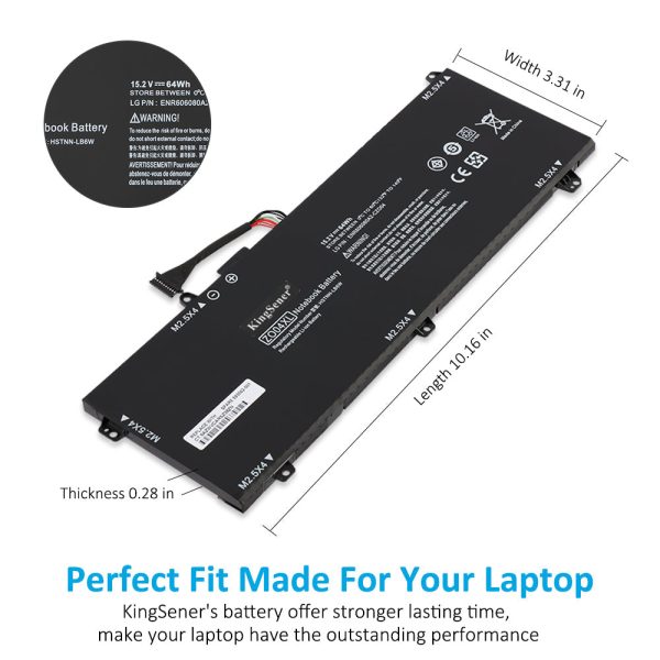 Kingsener ZO04XL Laptop Battery for HP ZBook Studio G3 G4 Mobile Workstation HSTNN-LB6W HSTNN-C02C 808396-422 808396-421 64Wh Hot on Sale