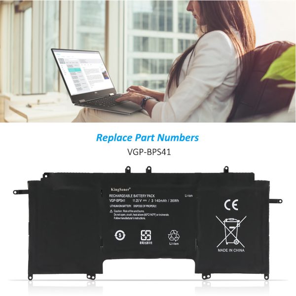 KingSener VGP-BPS41 Laptop Battery For SONY Vaio Flip 13 SVF13N SVF13N13CXB SVF13N18SCB SVF13N17SCB SVF13NA1PT Series For Discount