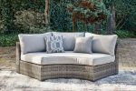 Harbor Court Curved Loveseat with Cushion For Cheap