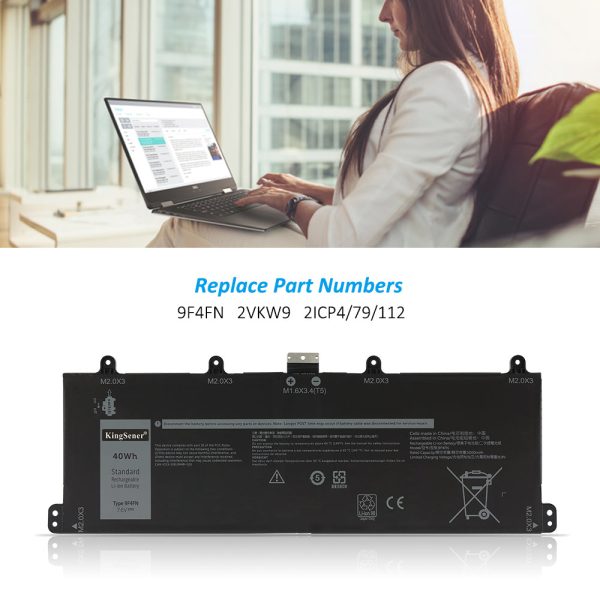 For Dell 9F4FN Replacement Battery For Latitude 3420 Series 7.6V 40WH 5000mAh Online