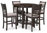 Langwest Counter Height Dining Table and 4 Barstools (Set of 5) For Discount