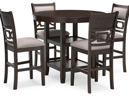 Langwest Counter Height Dining Table and 4 Barstools (Set of 5) For Discount