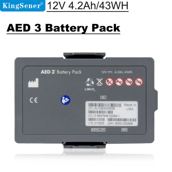 43WH AED 3 Replacement Lithium Battery For ZOLL Sale