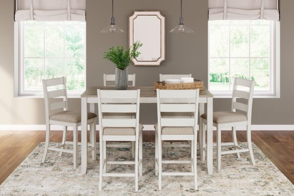 Skempton Counter Height Dining Table and Bar Stools (Set of 7) Online Sale