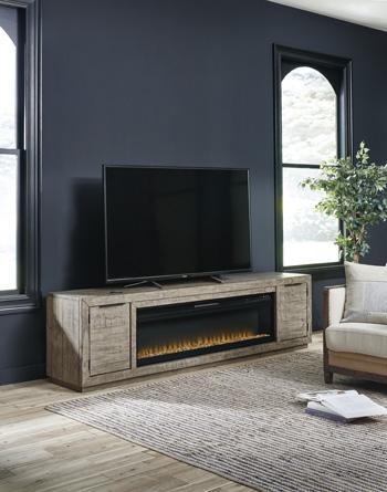 Krystanza TV Stand with Electric Fireplace Hot on Sale