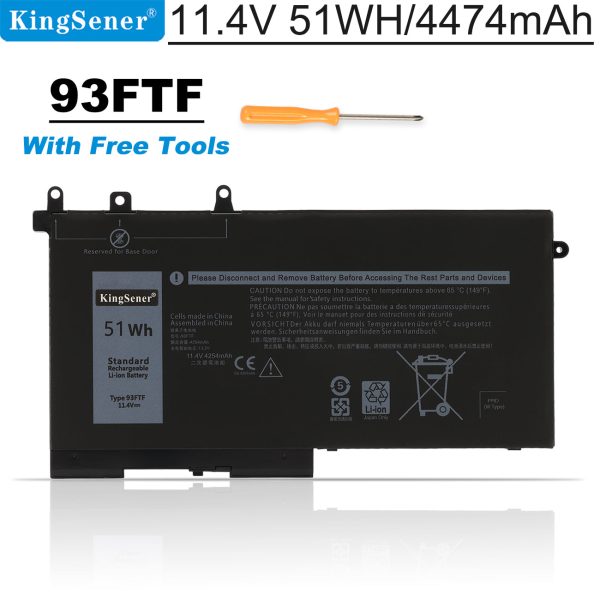 Kingsener 93FTF Laptop Battery Replacement For Dell 5480 5490 5580 5590 5495 5491 M3520 M3530 E5480 E5490 E5580 E5590 Discount