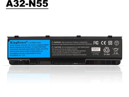 KingSener A32-N55 10.8V 56WH Laptop Battery For ASUS N45 N45SF N55E N75S N45E N45SJ N55S N75SF N45F N45SL N55SF N75SJ N45J on Sale