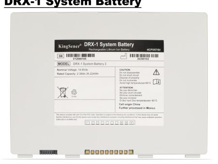 Replacement Battery For Carestream DRX-1 HPX-DR3543 14.8V 35.224Wh Online Hot Sale