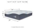 Millennium Luxury Gel Memory Foam Mattress and Base Set For Sale