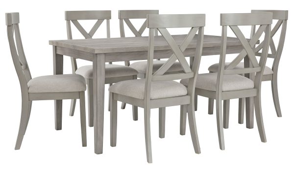 Parellen Dining Table and 6 Chairs Fashion