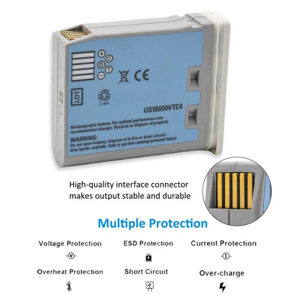 Kingsener M4607A Lithium Lon Battery  For Philips MP2 X2  M8102A Patient Monitor 10.8V For Sale