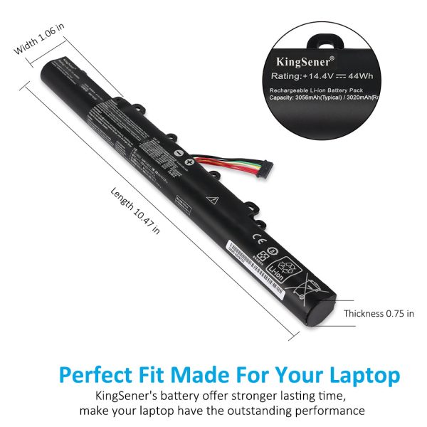 KingSener A41N1702-1 Laptop Battery For Asus ExpertBook B1440 X440 Series Online now