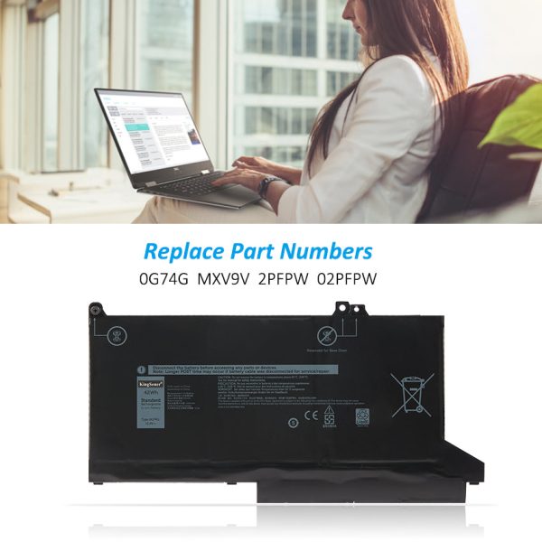 Kingsener 0G74G 42WH Laptop Battery For Dell Latitude 5300 5310 7300 7400 Series Notebook OG74G 02PFPW Online Sale