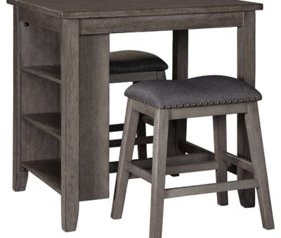 Caitbrook Counter Height Dining Table and Bar Stools (Set of 3) Supply