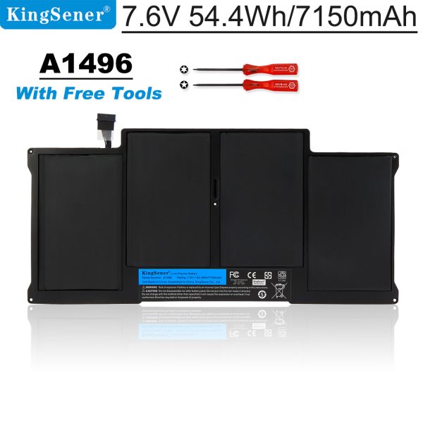 A1496 KingSener Laptop Battery for Apple MacBook Air 13 inch A1466 2013 2014 2015 A1496 MD760LL A MD761CH A 7.6V 7150mAh For Cheap