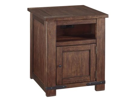 Budmore End Table with USB Ports & Outlets For Sale