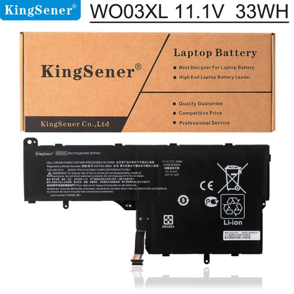 Kingsener WO03XL Laptop Battery for HP Split 13-M 13T-M000 13T-M100 CTO X2 Series Notebook HSTNN-DB5I HSTNN-IB5I TPN-Q133 33Wh For Sale